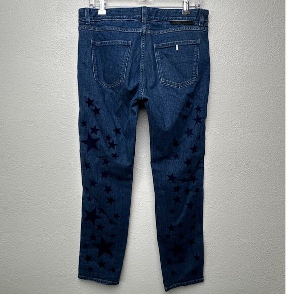 Stella McCartney Star Appliqué Jeans Blue Women’s US 28 Straight - Picture 7 of 16